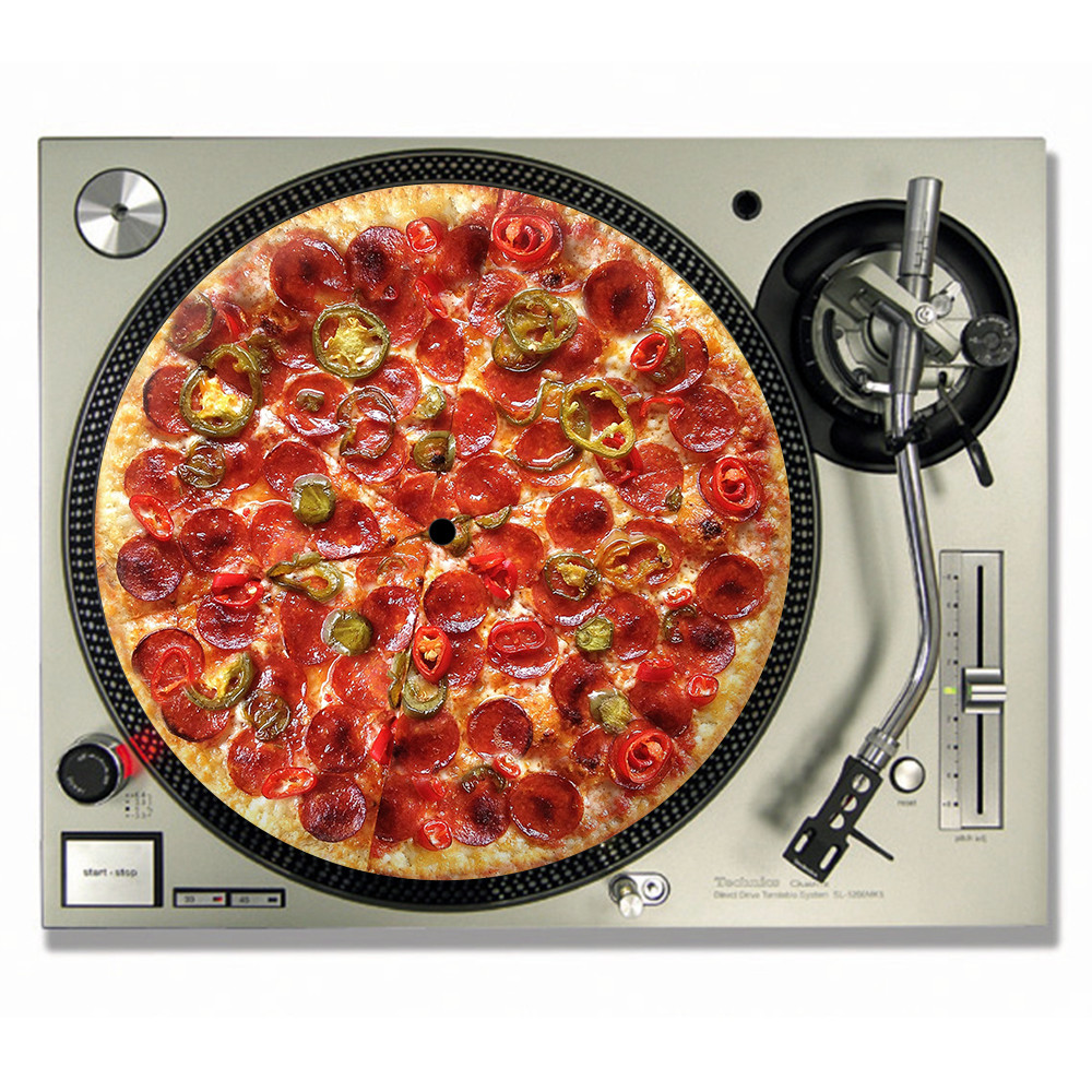 Pizza DJ SLIPMATS / Turntable SLIP MATS X 2 - TECHNICS