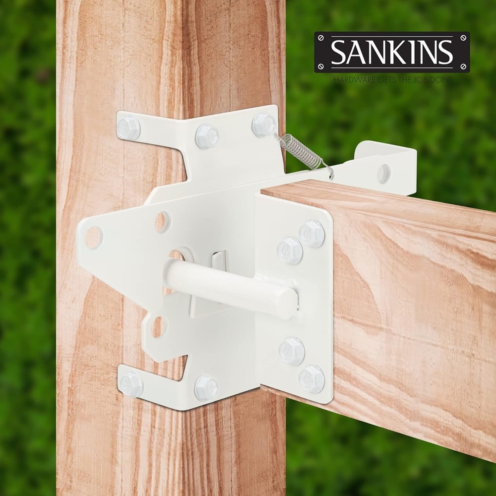 Self-Locking Gate Latch - Heavy Duty Automatic Lock for Fences & Gates