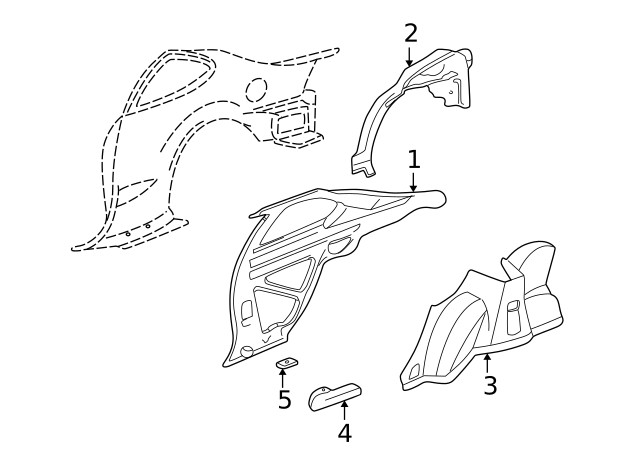Genuine GM Outer Wheelhouse 22618534