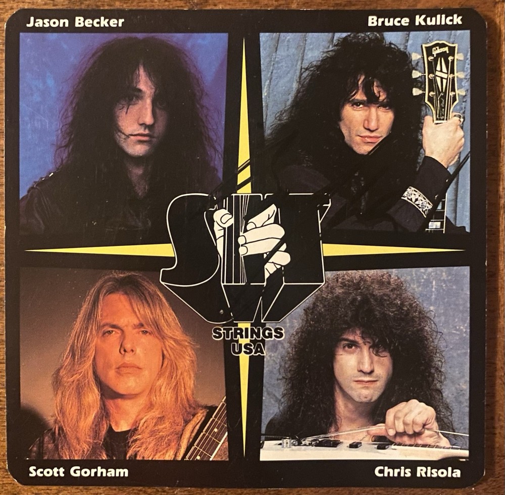 BRUCE KULICK S.I.T. Strings 1990's PROMO Only STICKER Signed KISS Autographed