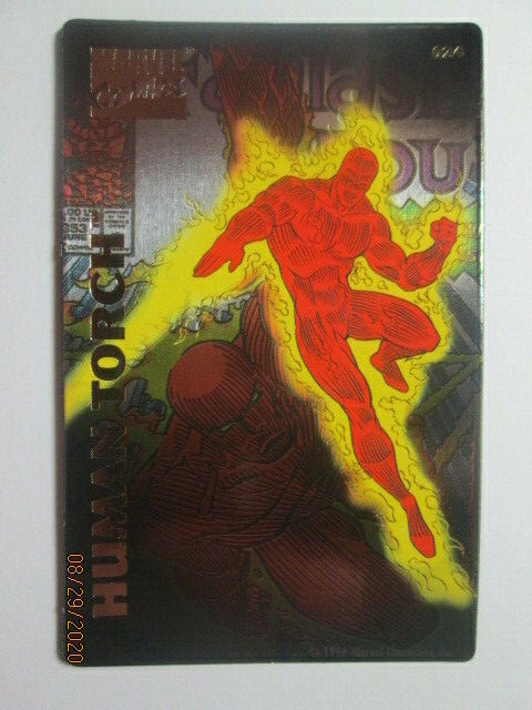 1996 MARVEL COMICS SUPER HEROES MAGNET - HUMAN TORCH