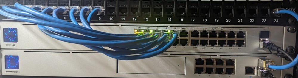 Network Switch Link Light Covers, 24W+24N RJ45, 4 SFP, Black, 3D Printed
