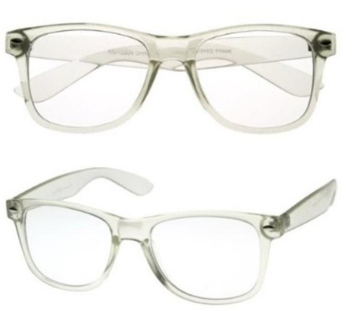 Classic clear frame reading glasses - simple unisex readers - 1 Pair