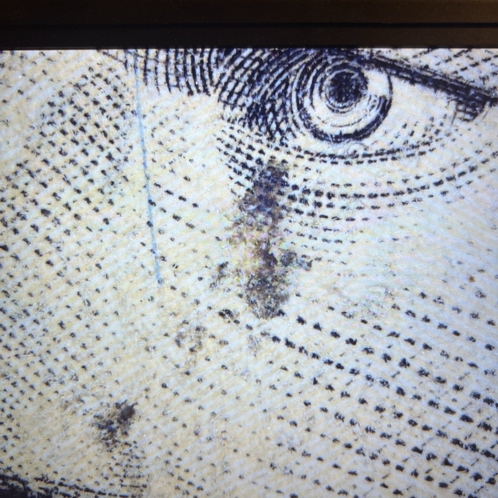 2017 A $10 Federal Reserve Note Ink Smear ERROR￼