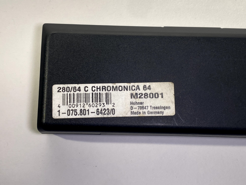 HOHNER 64 CHROMONICA 280 C Chromatic Harmonica w/ original case Made in Germany