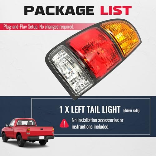 Tail Light Compatible with 2000-2006 Toyota Tundra Regular/Access Driver Left