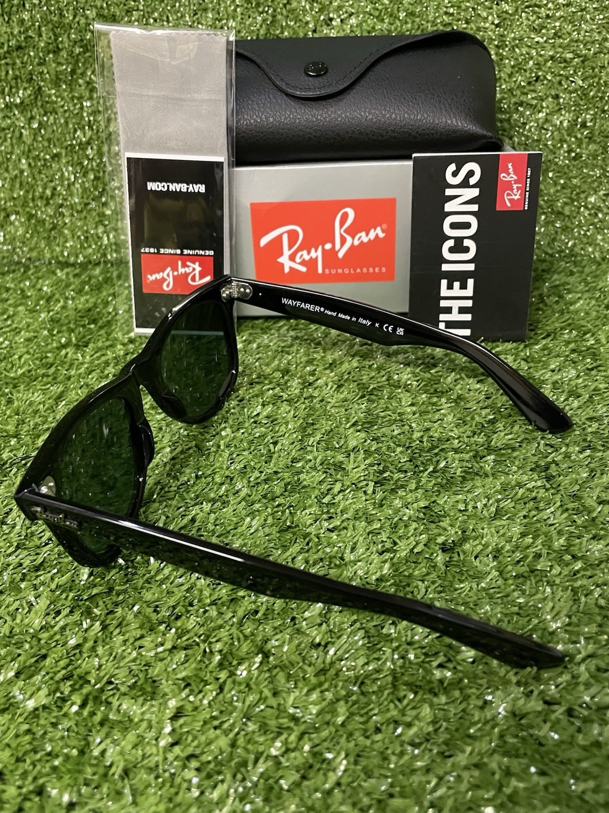 Ray-Ban Sunglasses Wayfarer RB2140 Gloss Black Frame And Lens