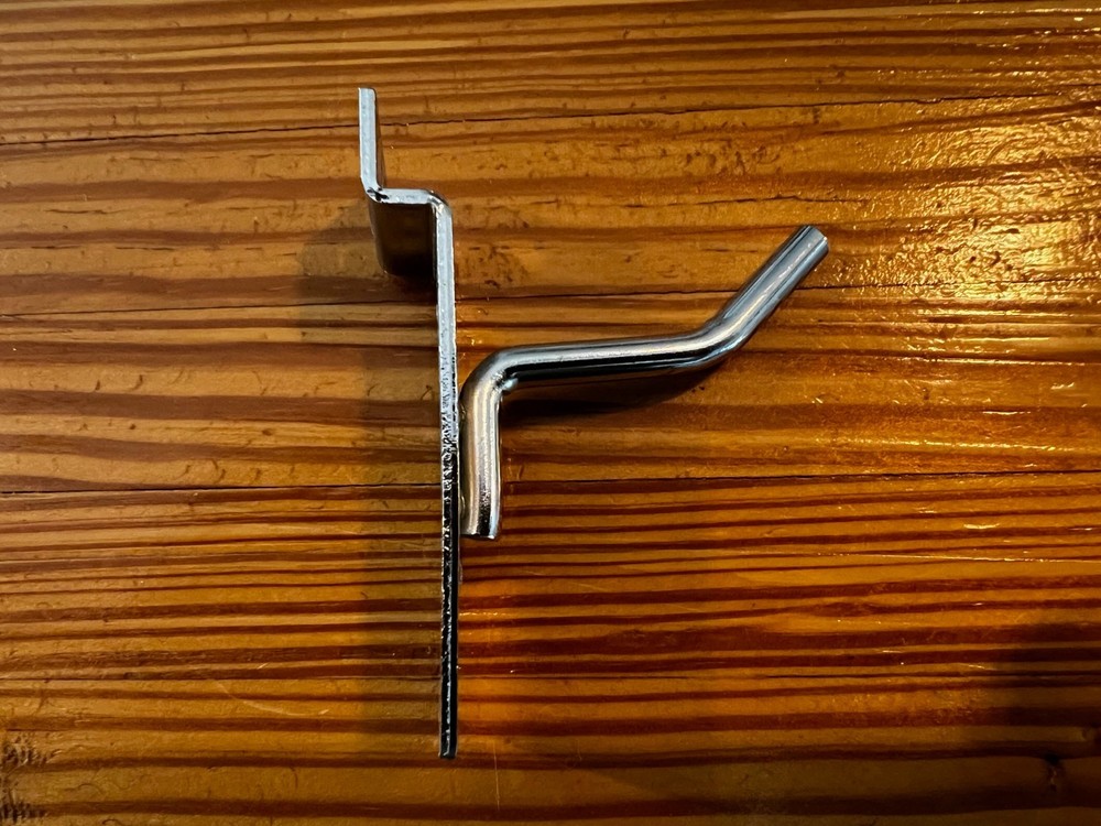 Slatwall Hooks Chrome 2" High Style (27pcs)