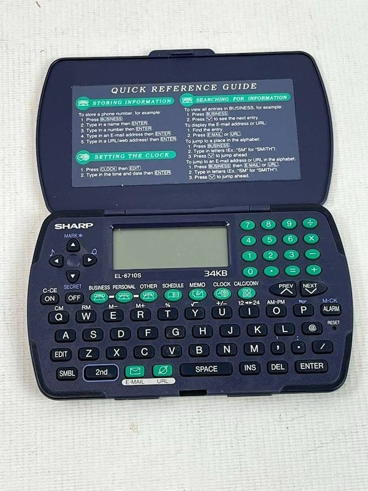Vintage Sharp EL-6710S Electronic Personal Organizer Calculator