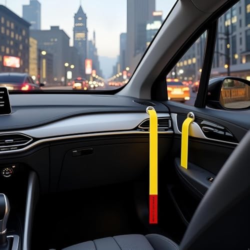 2Pcs Vehicle Door Emergencies Pull Cords, High Strength Nylon Emergencies Pull
