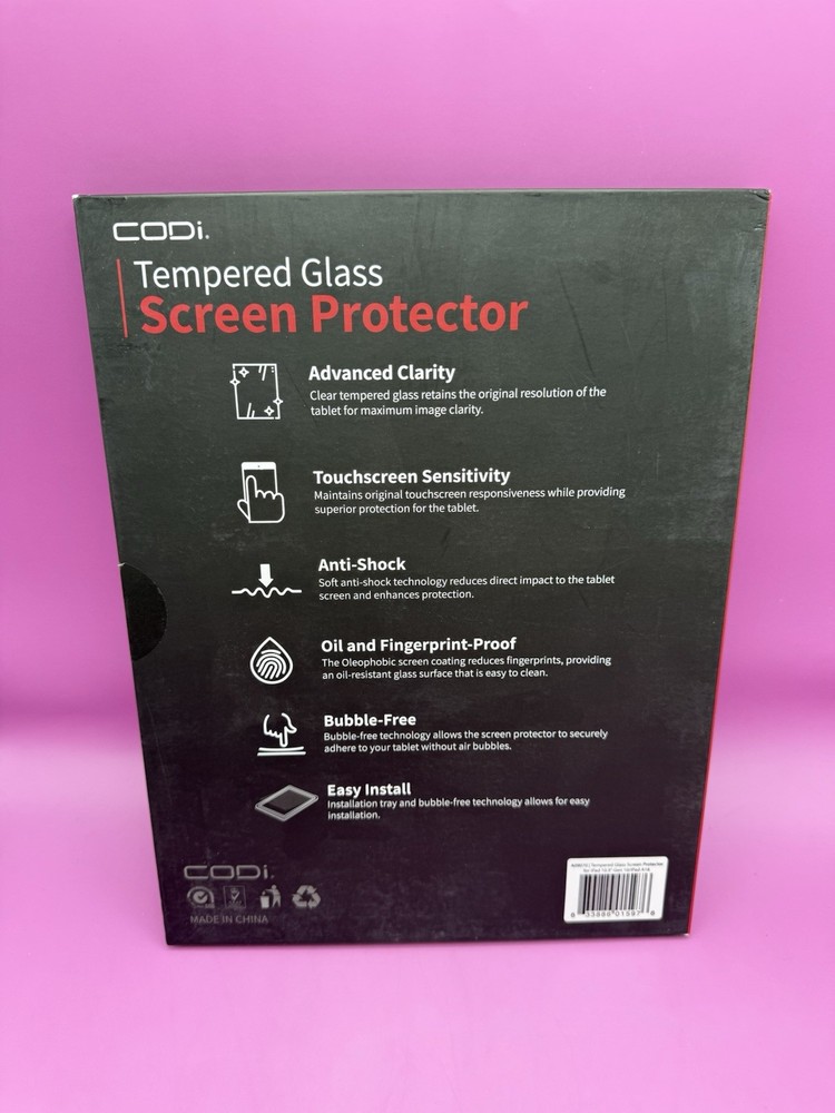 CODi Tempered Glass Screen Protector for iPad 11 (A16)/iPad 10.9
