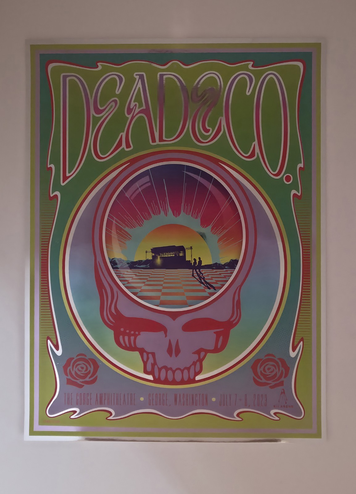 Dead And Company VIP FOIL Poster  GORGE 2023 July 7-8  1348/2300
