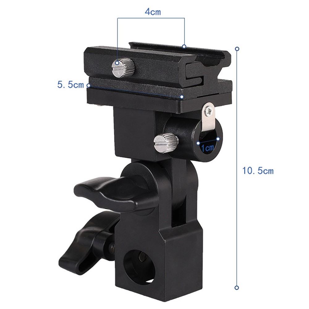 ABS Camera Flash Speedlite Mount Swivel Light Stand Bracket with Umbrella Holder
