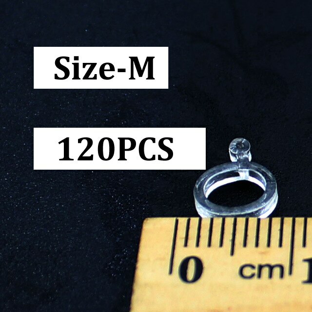 120Pcs Pellet Bait Bands Clear Carp Coarse Fishing Floater Surface Latex Bait