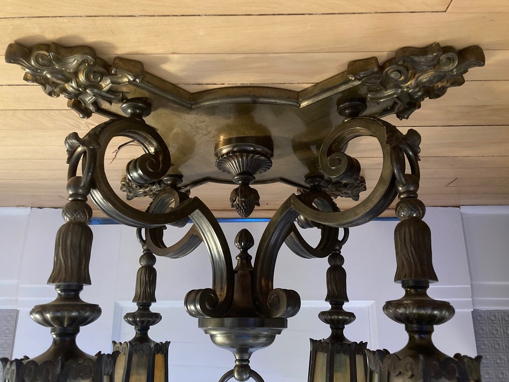 Exquisite Antique Light Fixture w/ Sconces