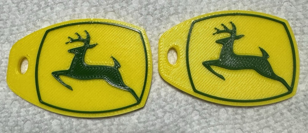 John Deere Custom 3d Printed Key Chain's