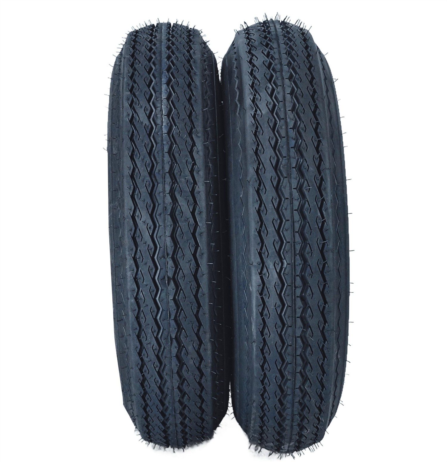 2-Pack Trailer Tire On Rim 4.80-12 480-12 4.80x12 5 Lug on 4.5" PCD 12 in Wheel
