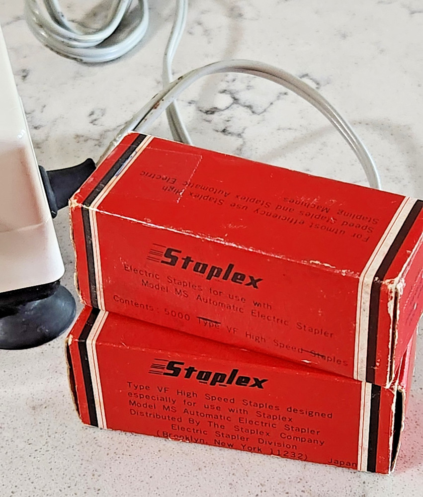 Vintage Staplex Electric Stapler 02291 Model MS