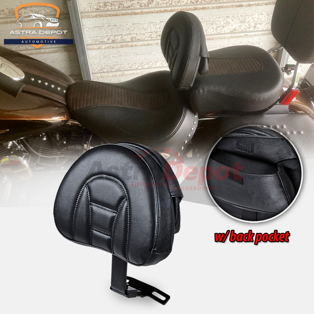 Driver Rider Backrest for Harley Fatboy Heritage Softail Classic FLSTC 2007-2017