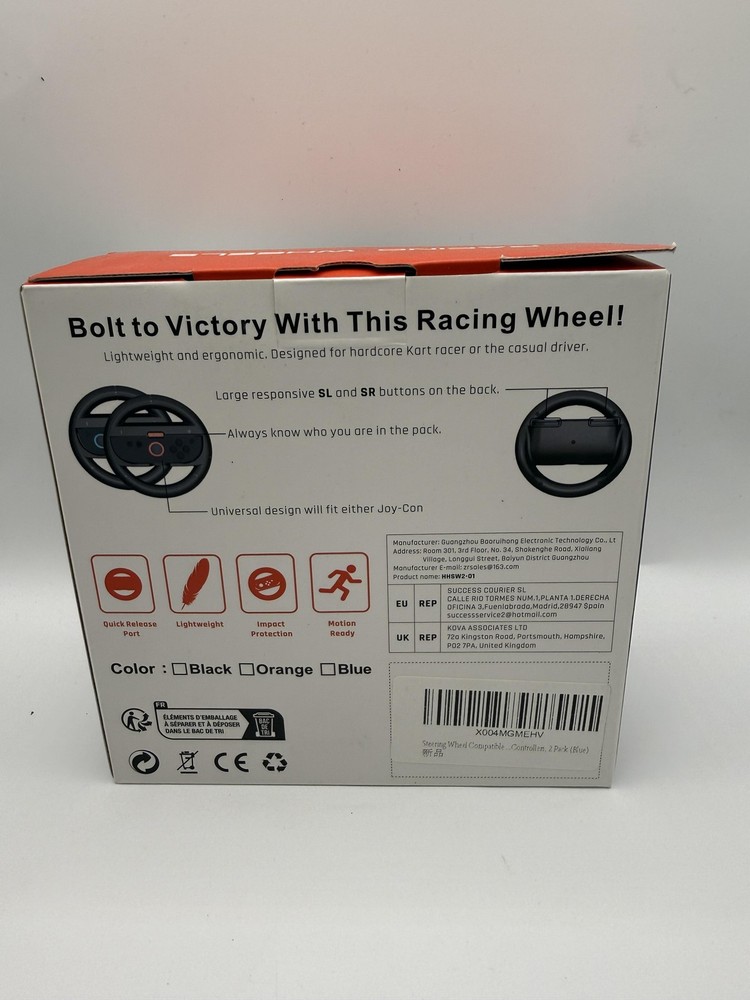 For SW2 Switch 2 Racing Wheels 2 Pack EVA Console Carry Case Set Black Joy-Con
