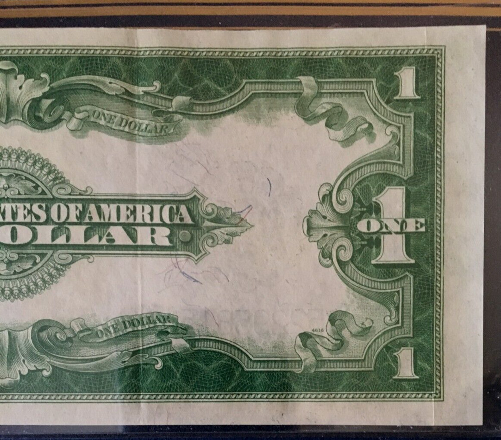 1923 $1 SILVER CERTIFICATE US LARGE NOTE, WOODS/WHITE 9113