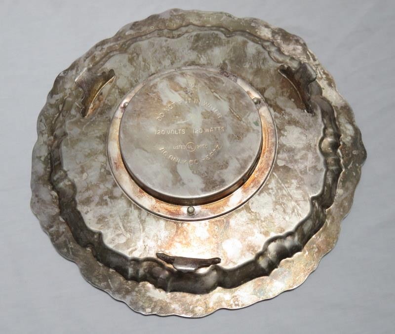 Vintage Towle EP Silverplate Footed Tray Warmer 14"