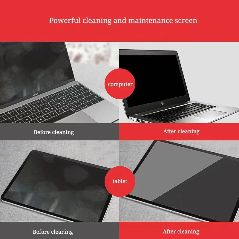 KCL-1005 LCD Screen Cleaning Kit 3-in-1 Computer Screen Cleaner