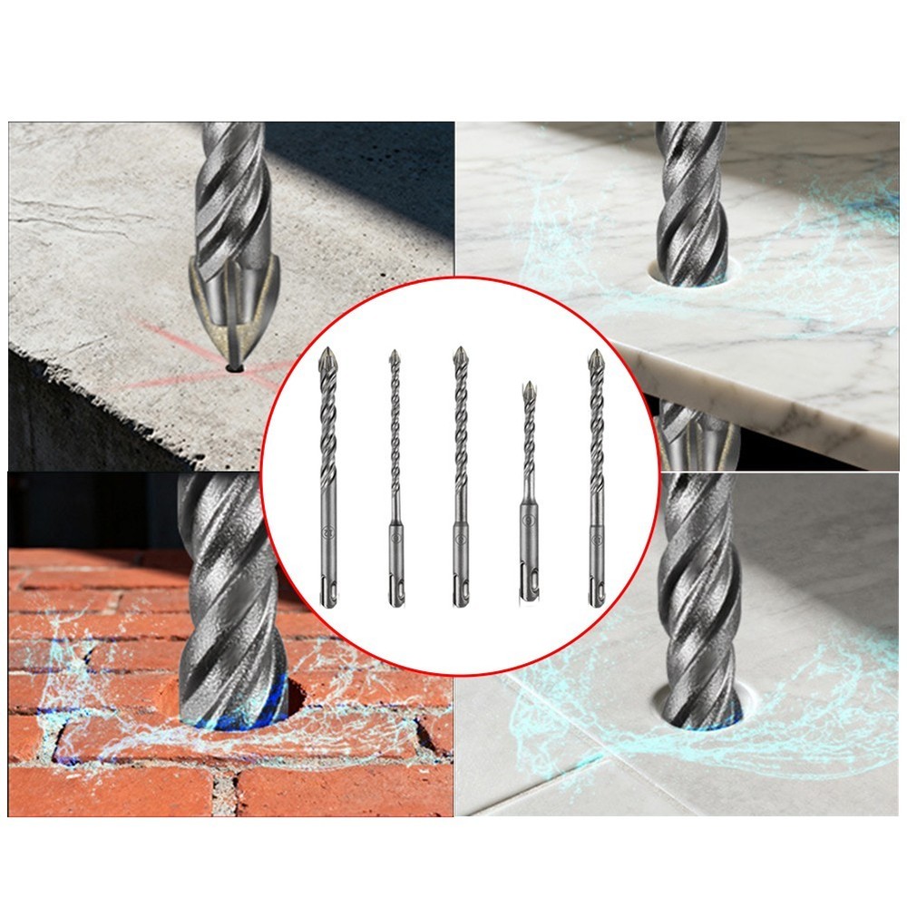 Cross Drill Bit for SDSPLUS High Precision and Fast Drilling Efficiency