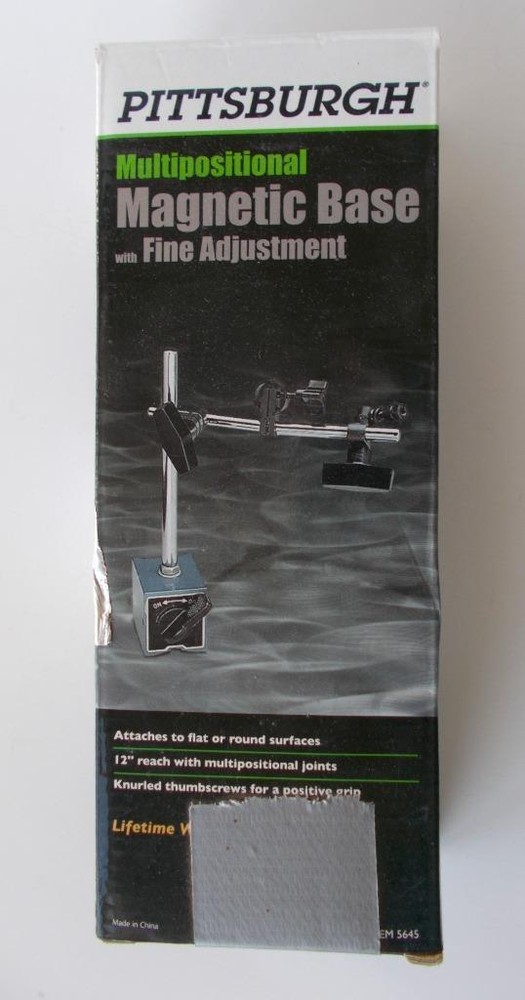 Pittsburgh Multipositional Magnetic Base w/Fine Adjustment Model 5645