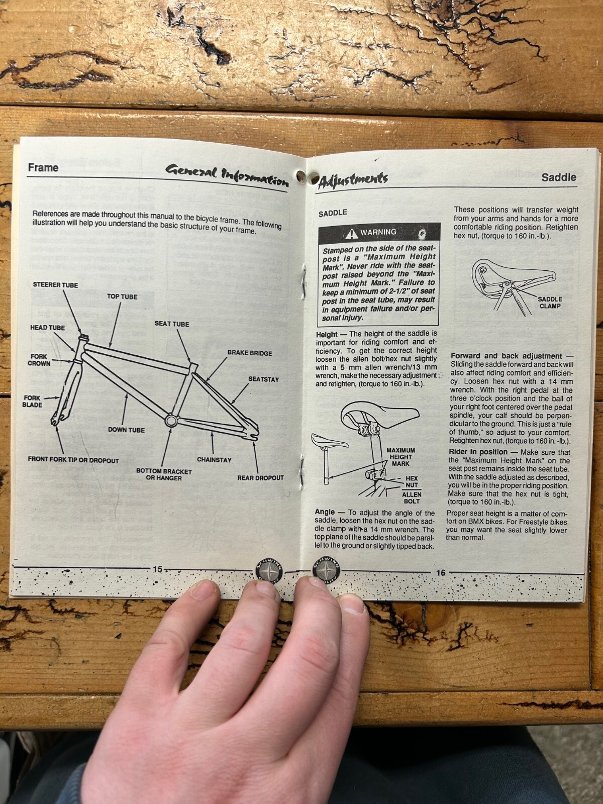 1991 Schwinn BMX Owners Manual