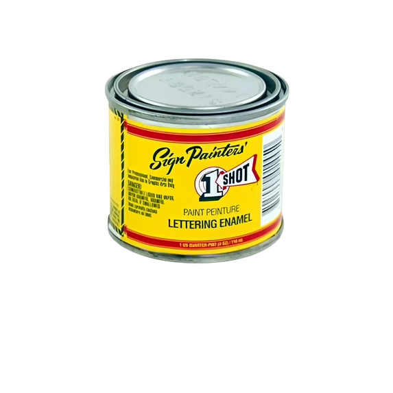 1 Shot Lettering Enamel Polar White 103L – 4oz Pinstriping Paint