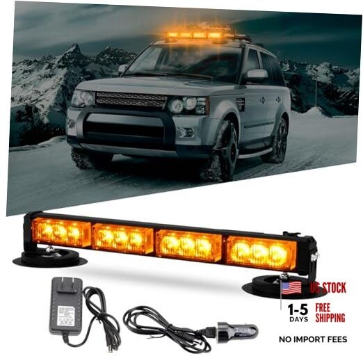 Rechargeable Emergency Strobe Light,12 LED Rooftop Emergency Hazard Strobe