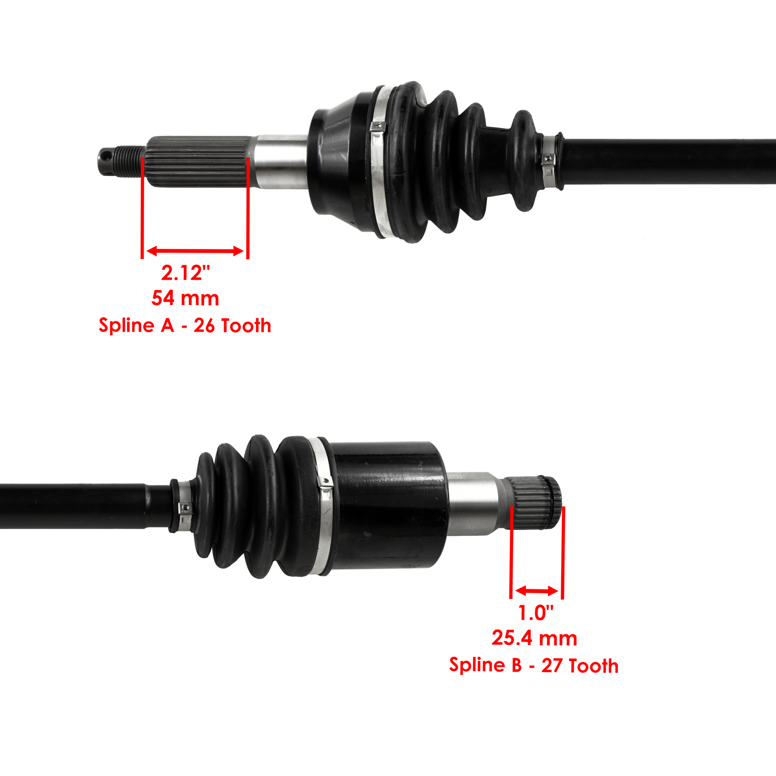 Rear Left And Right CV Joint Axle W/ Bearing for Polaris RZR 800 EFI 2008-2013