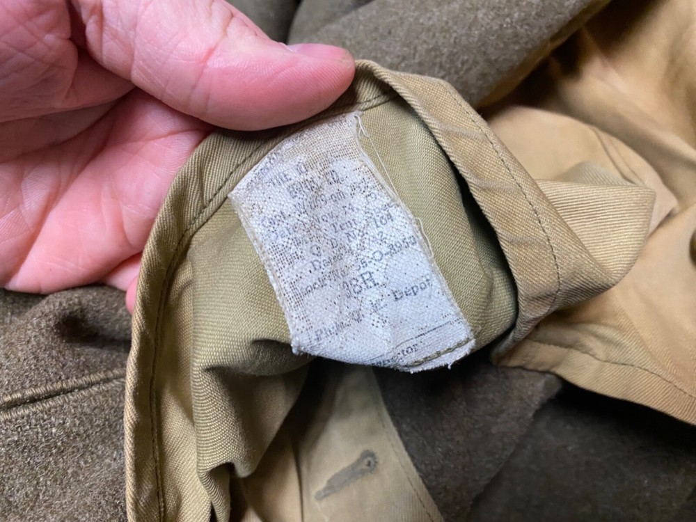 ORIGINAL WWII US ARMY WINTER M1938 GREATCOAT OVERCOAT- MEDIUM/LARGE 42R