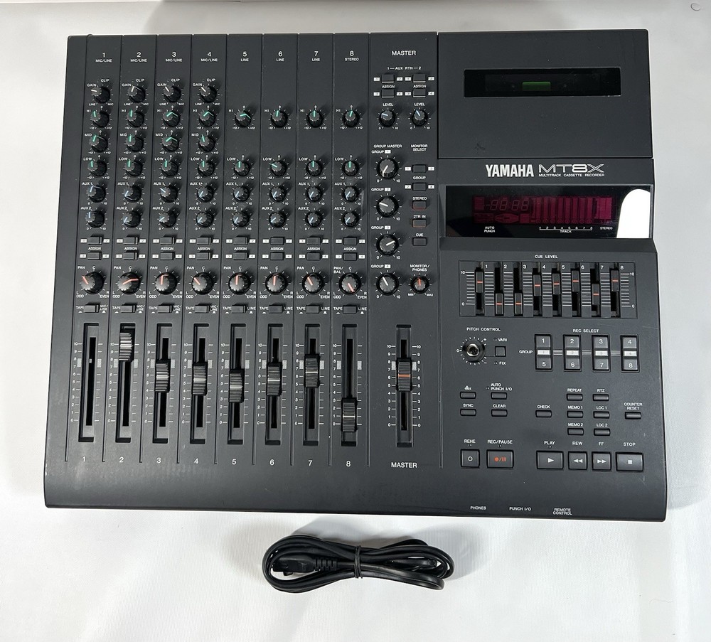 YAMAHA MT8X 8 Track Cassette Multitrack Recorder Working