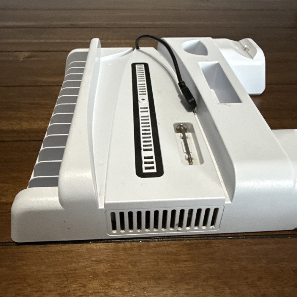 PS5/Slim/Pro Stand and Cooling Station with LED Controller Charging White