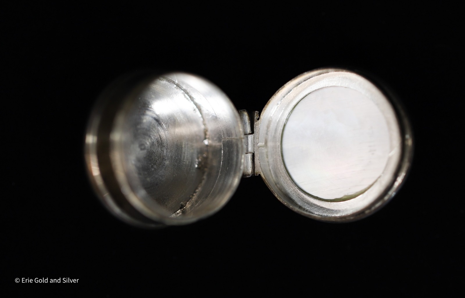 Martin Gerald & Sid Adler Sterling Silver MOP Pill Trinket Box