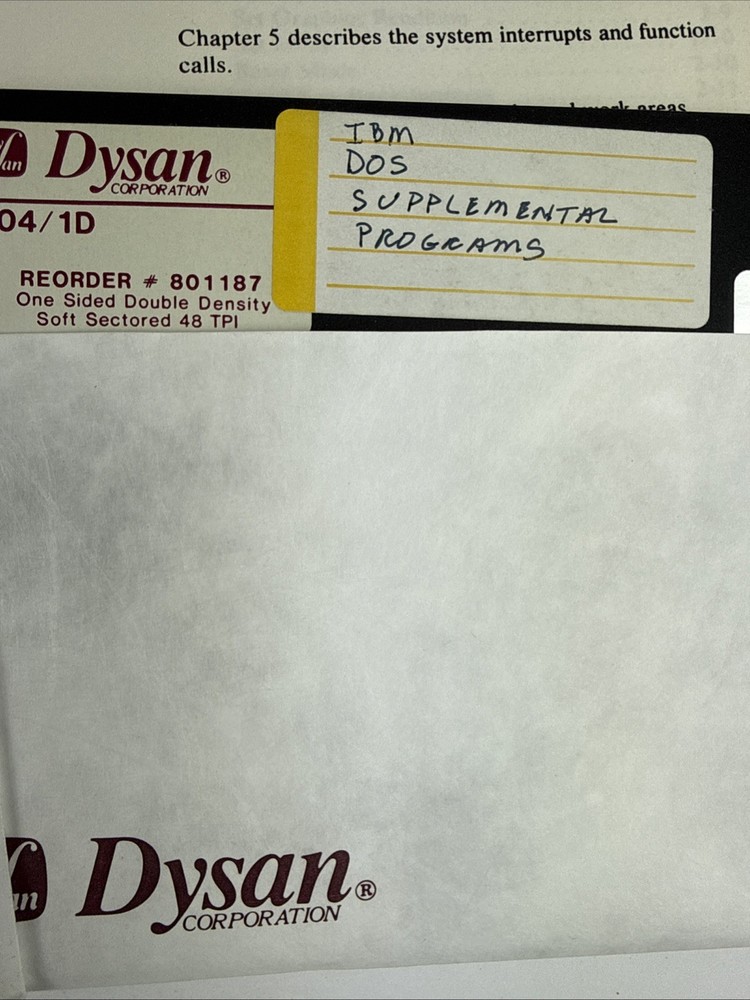 IBM DOS 2.10 Technical Reference Manual Binder Advanced Diagnostics Floppy Disks