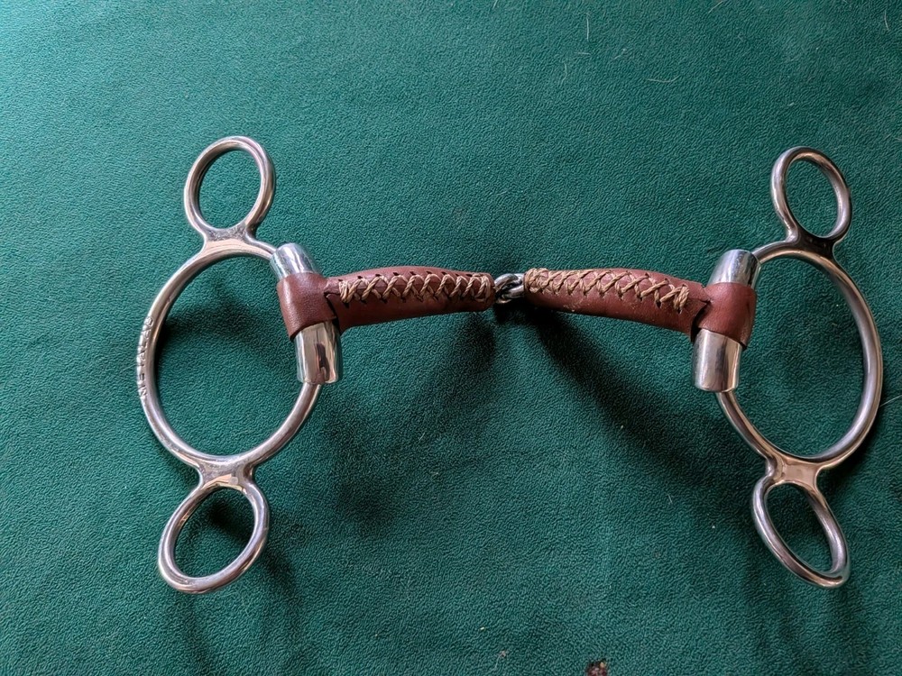 Leather Wrapped Robart Pinchless Two Ring Gag