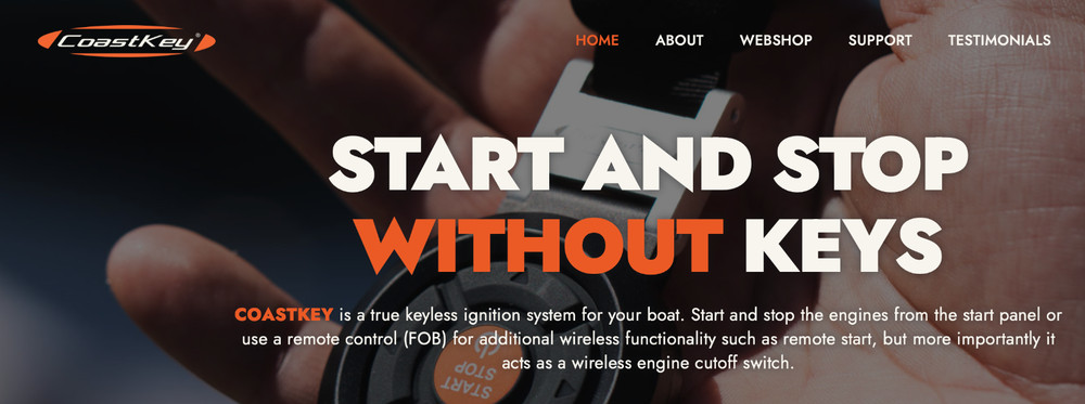 CoastKey STANDARD Twin Mercury TRUE KEYLESS IGNITION SYSTEM