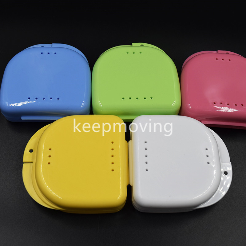 100x Mouthguard Denture Storage Box Protective Dental False Teeth Case Container