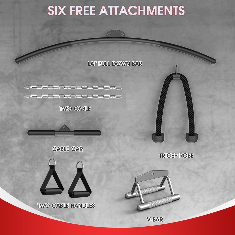 Cable Crossover Machine TrainerCable Fly Machine Home Gym System Workout Station