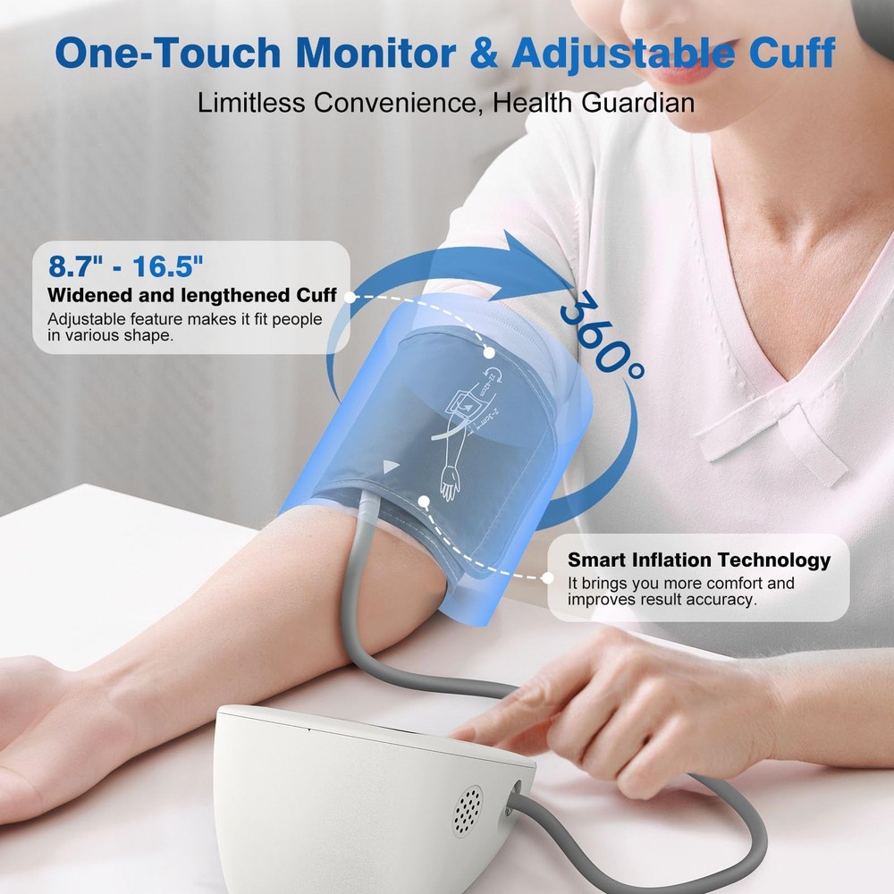 Blood Pressure Monitors for Home use Automatic Digital BP Machine Adjustable ...