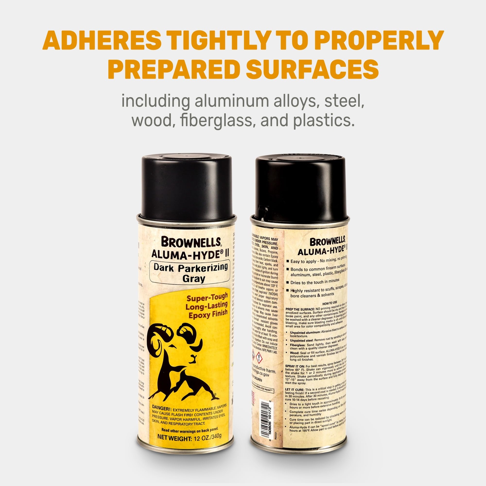 Brownells Aluma-Hyde II Epoxy Based Firearm Finish SprayCoating Parkerizing Gray