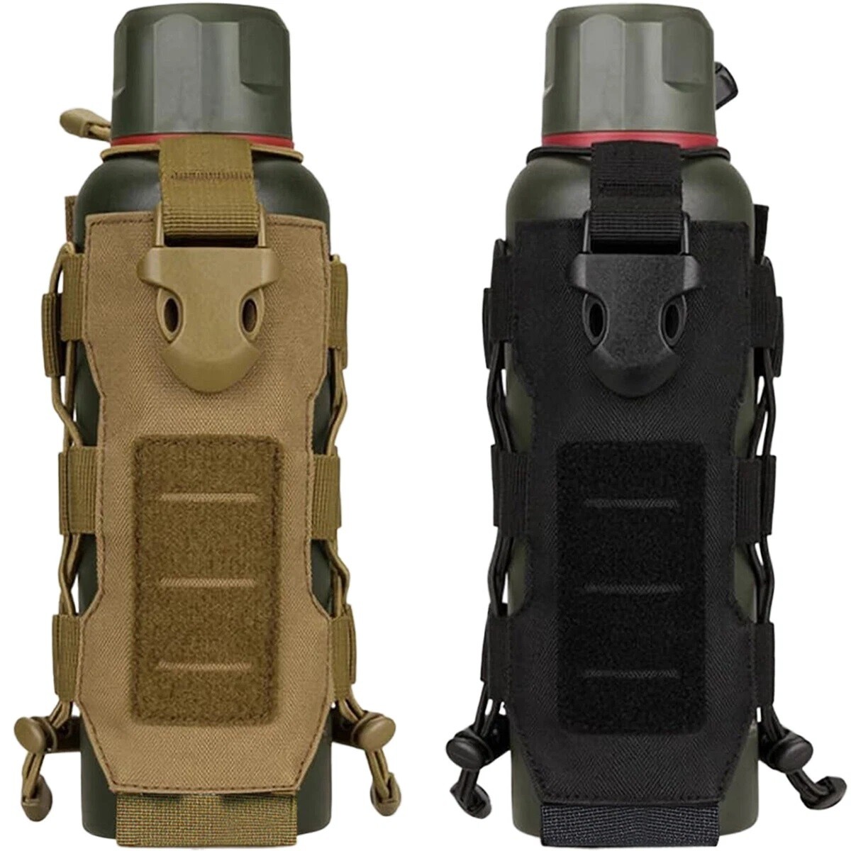 Tactical Molle Water Bottle Bag Military Outdoor Hiking Belt Holder Kettle Pouch