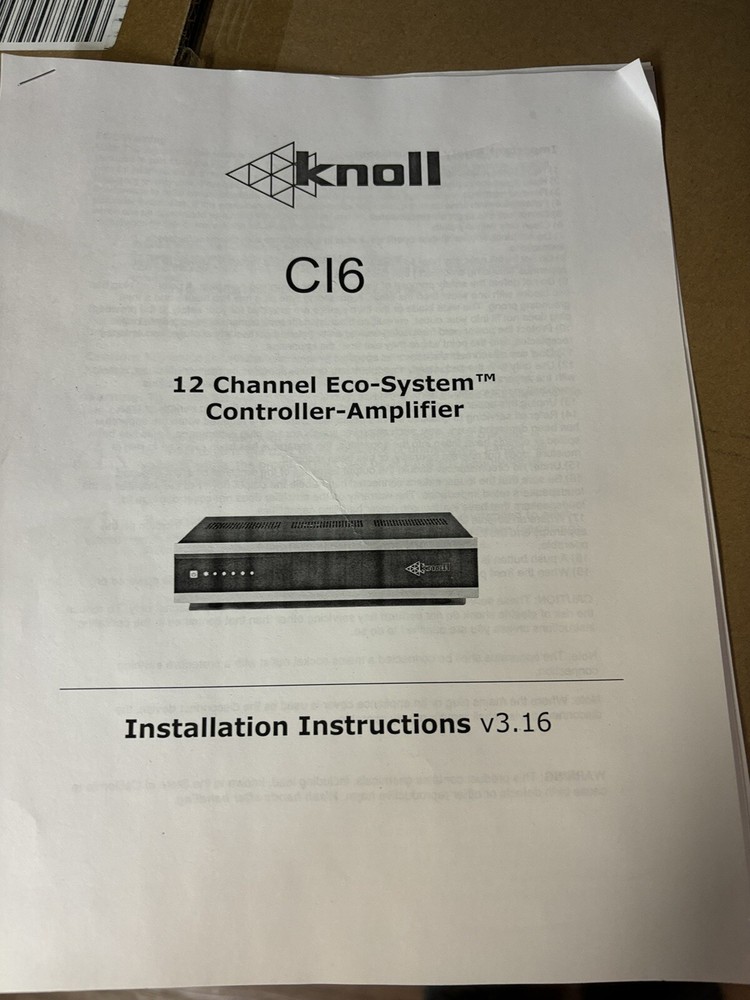 knoll C16 12 Channel amplifier