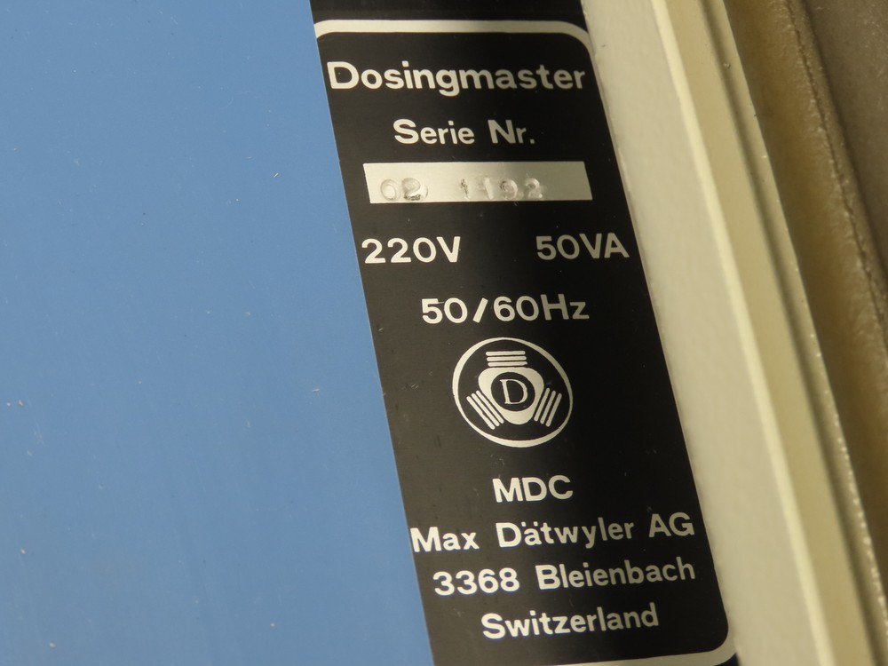 Max Dätwyler Dosingmaster Dosing Pump Controller 220v 50hz 1ph