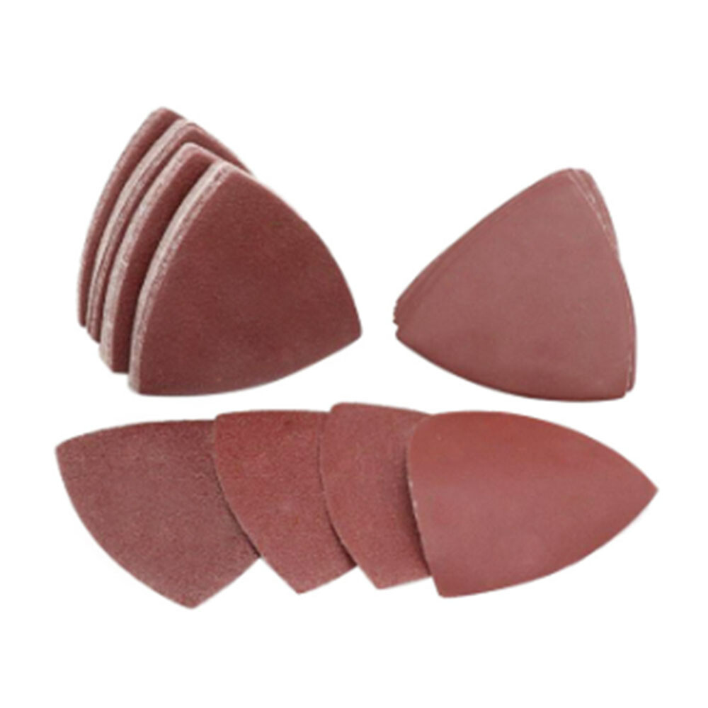 Multi Tool Triangular Sanding Pad Papers 40 60 - 200 Grit 80x80x80mm Sandpaper