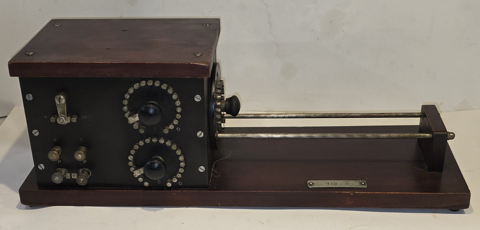 1917 DOUBLEDAY-HILL ELECTRIC NAVY TYPE LOOSE COUPLER RECEIVING TRANSFORMER