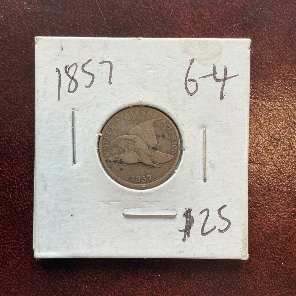 1857 Flying Eagle Small Cent Copper Coin Philadelphia Mint